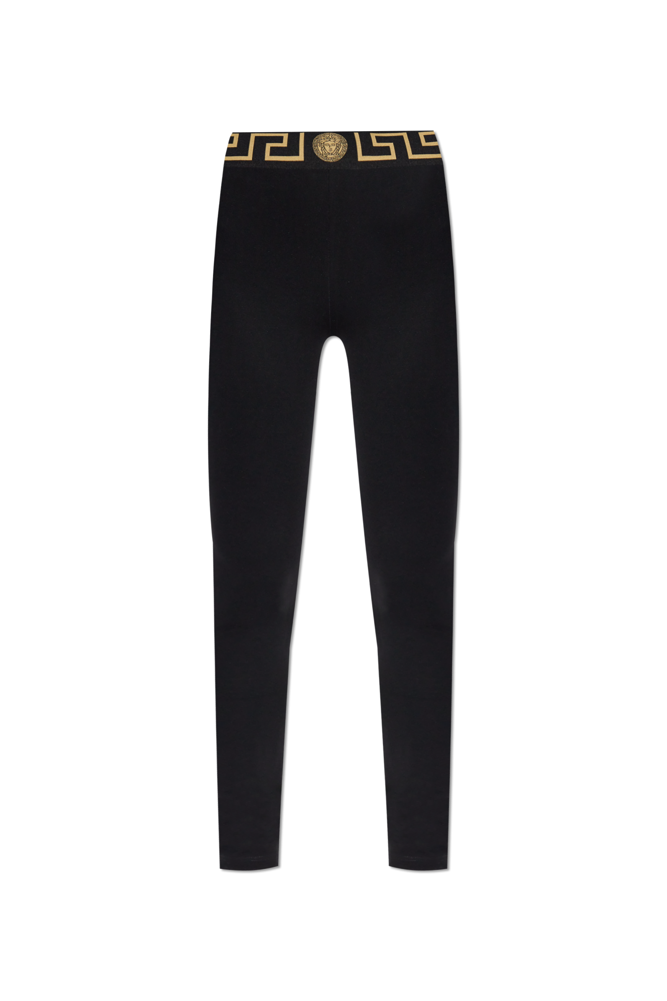 ボトムスその他 VERSACE FW25 LEGGINGS WITH LOGO (1016403 1A120371B000) 90s Vintage Logo Stirrup Leggings | VERSACE US